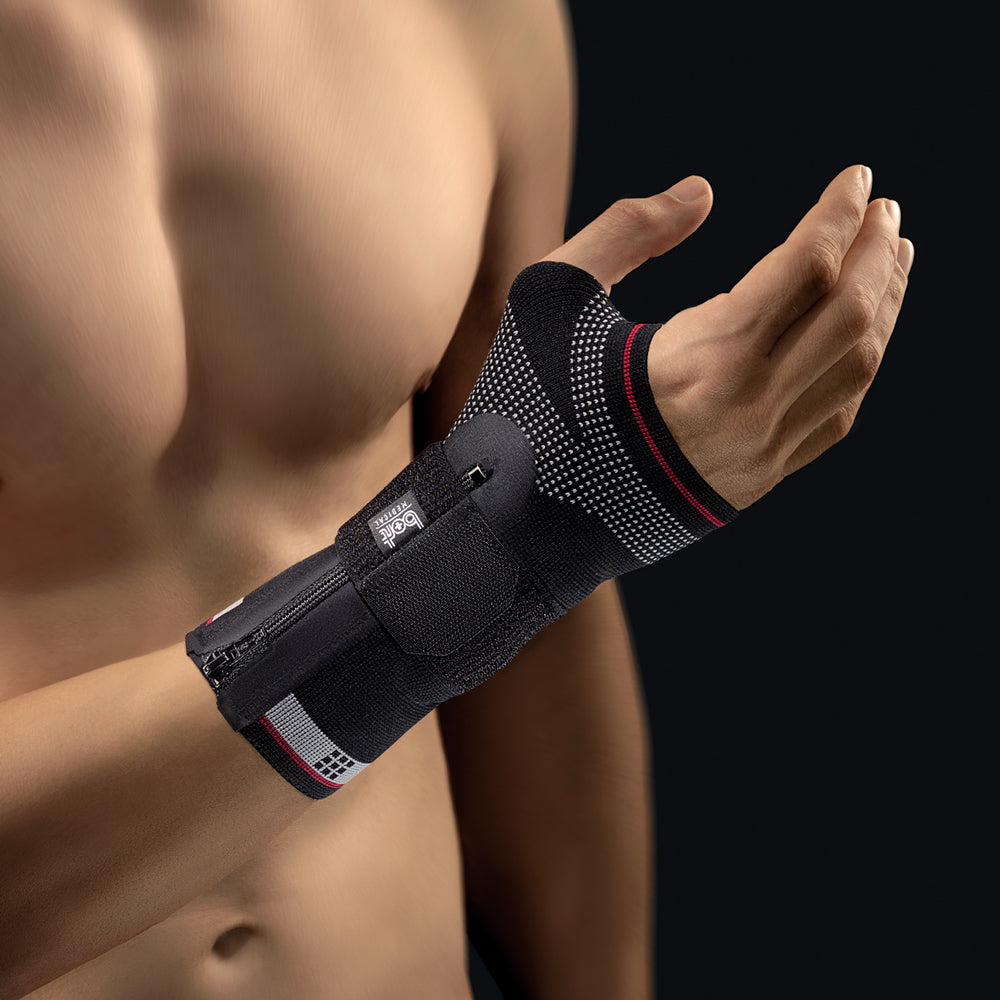 BORT Select ManuZip® volar Handgelenkbandage, schwarz
