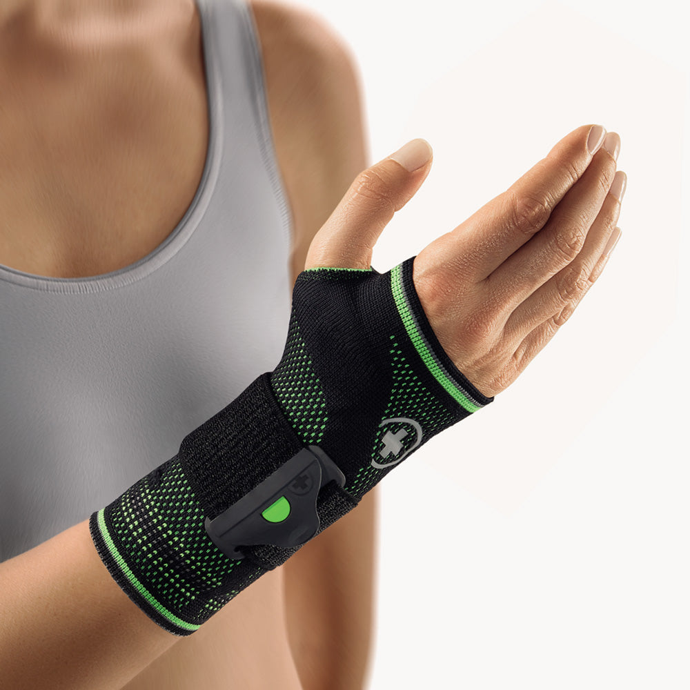 Bort ManuBasic® Sport Handgelenkbandage, schwarz-grün