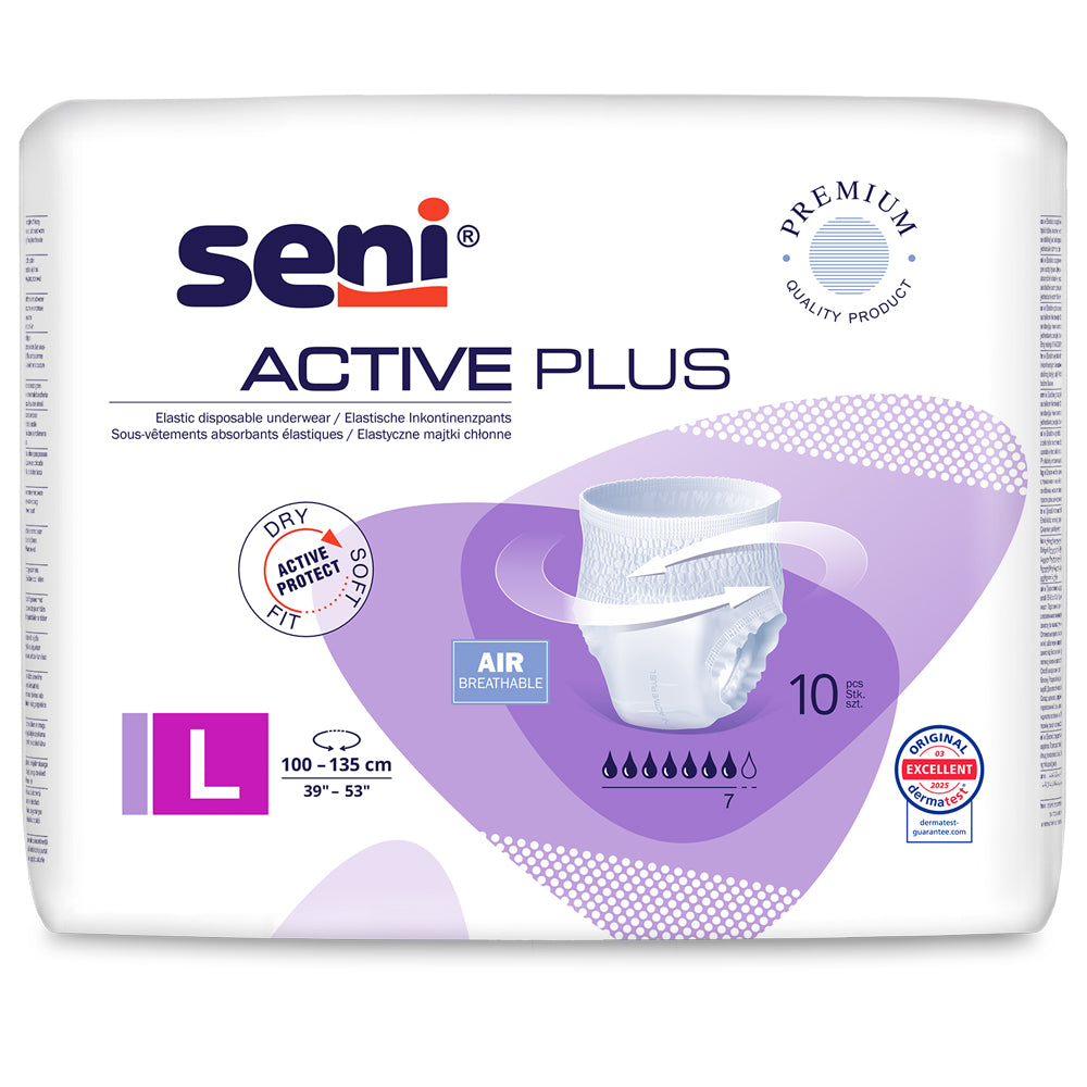 Seni Active Plus Inkontinenzslips Größe L (1x10 Stück)