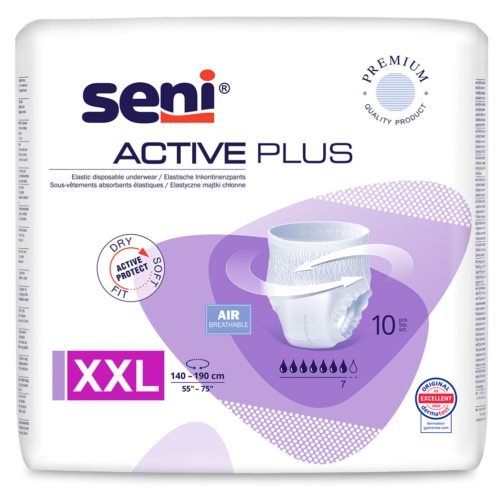 Seni Active Plus Inkontinenzslips Größe XXL (1x10 Stück)