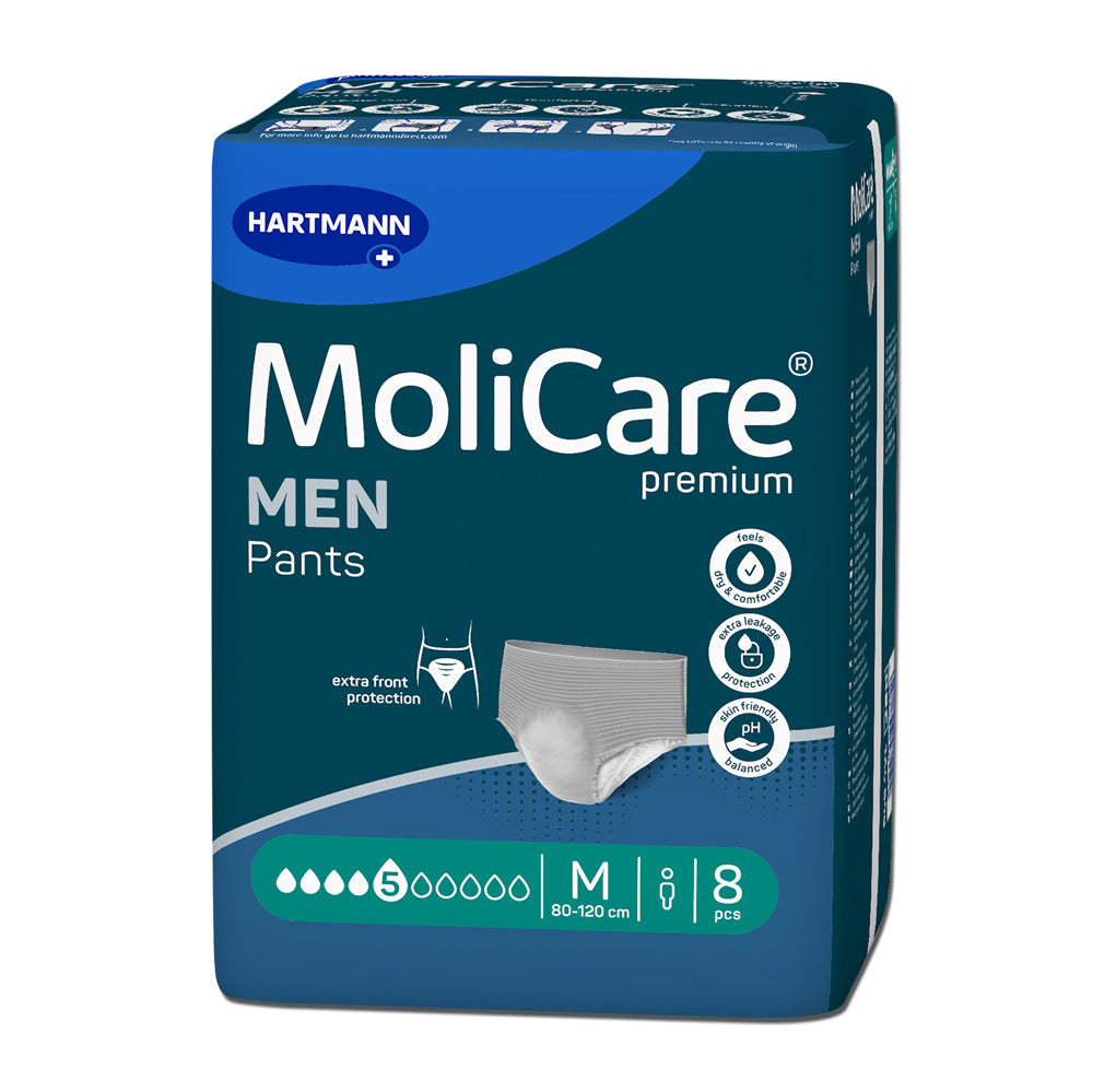 Hartmann MoliCare® Premium men pants 5 Tropfen Gr. M (1x8 Stk.)