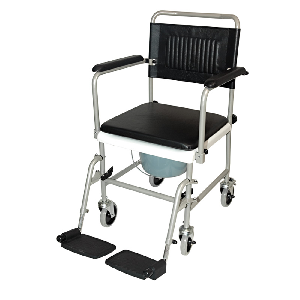Drive medical Toilettenrollstuhl TRS 130 - pulverbeschichtet