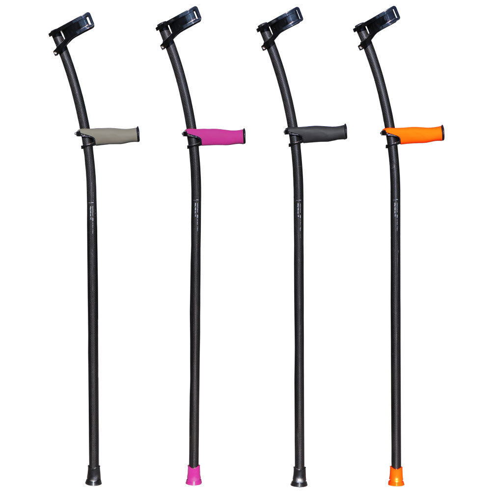 INDESmed Unterarmgehstütze Carbon offene Armschelle