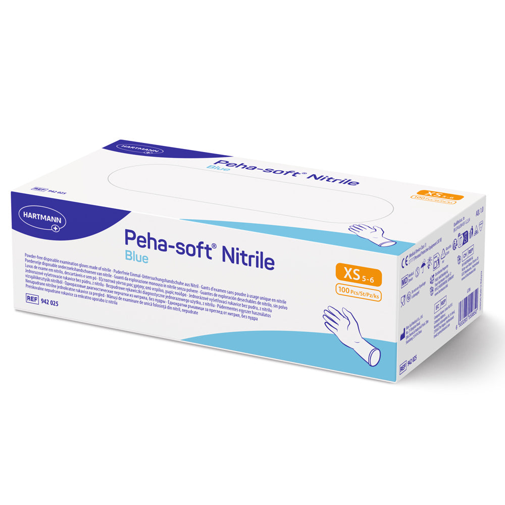 Hartmann Peha-soft® nitrile blue powderfree Einweg-Untersuchungshandschuhe (1x100 Stk.)