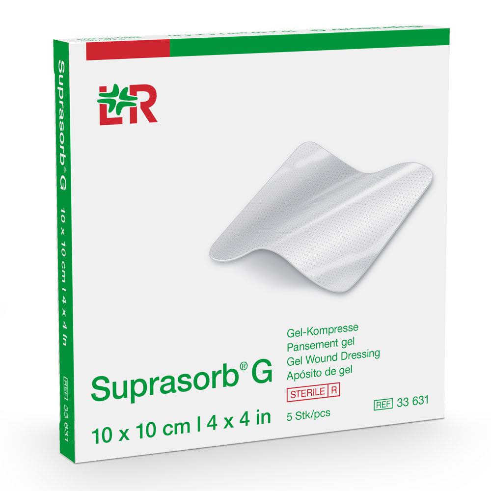L&R Suprasorb G Gel-Kompresse 10x10 cm (5 Stk.)