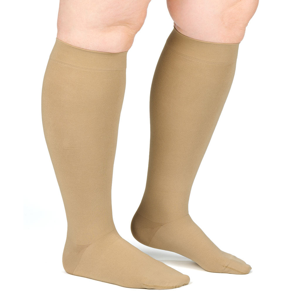Compressana Free extra kurz CCL2 Kompressionsstrümpfe mit Noppenhaftband