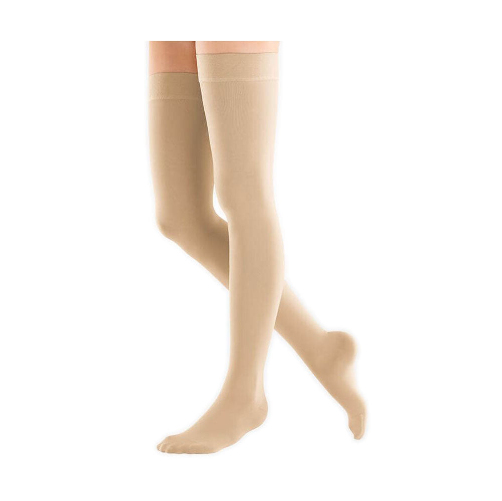 Bauerfeind VenoTrain soft AG CCL2 Schenkelstrümpfe Noppenhaftband