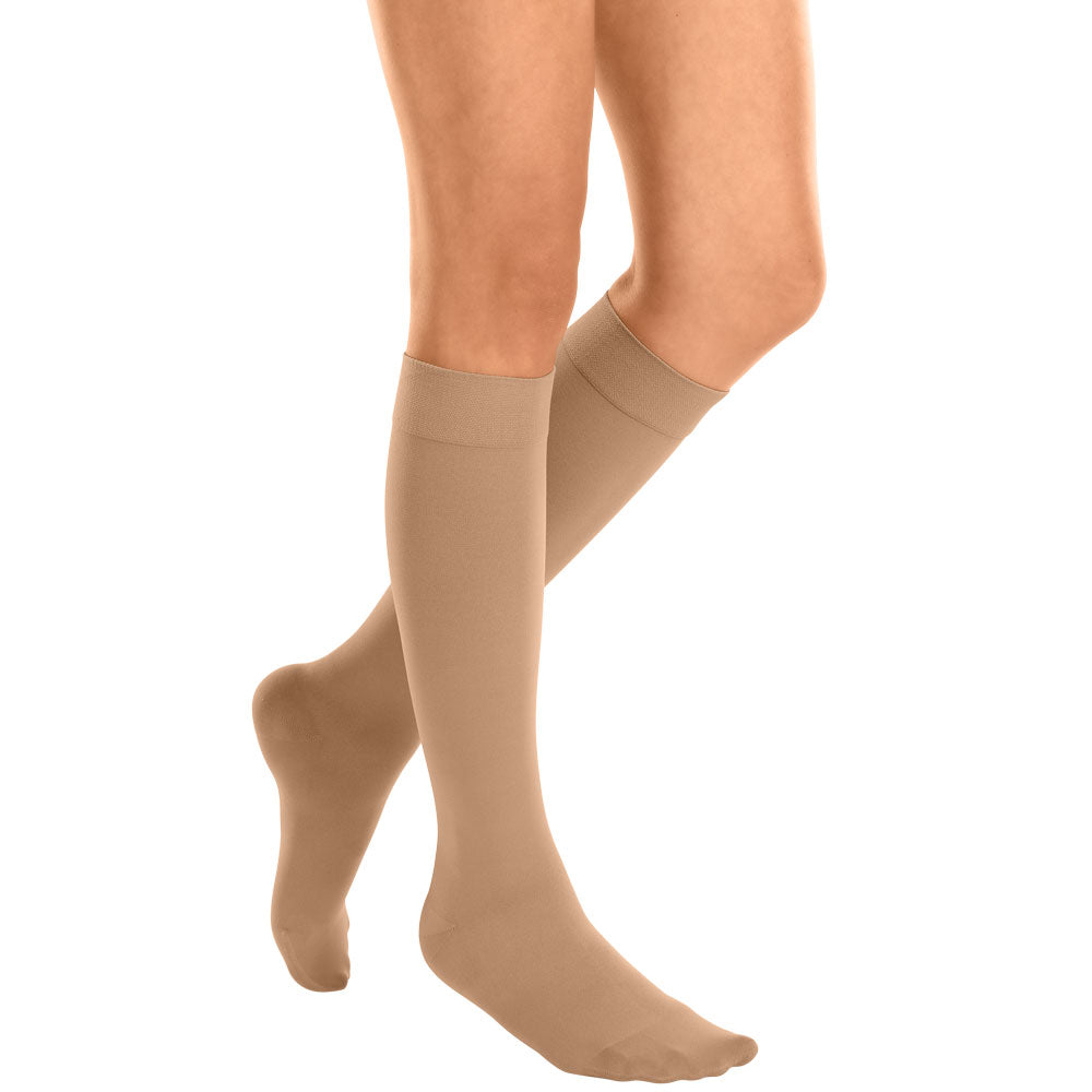 mediven® cotton CCL1 AD Kompressionsstrümpfe kurz (34-38 cm) mit Trikotabschlussrand