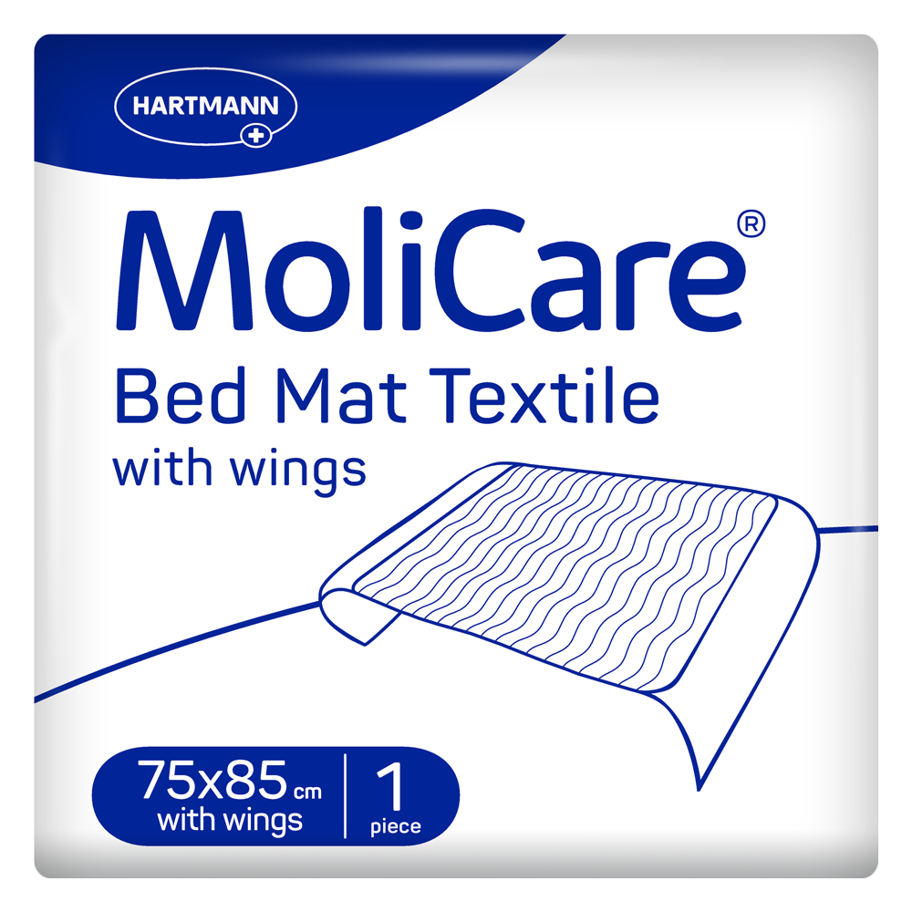 Hartmann MoliCare® Bed Mat Textile Bettschutzeinlage mit Flügeln 75x85 cm