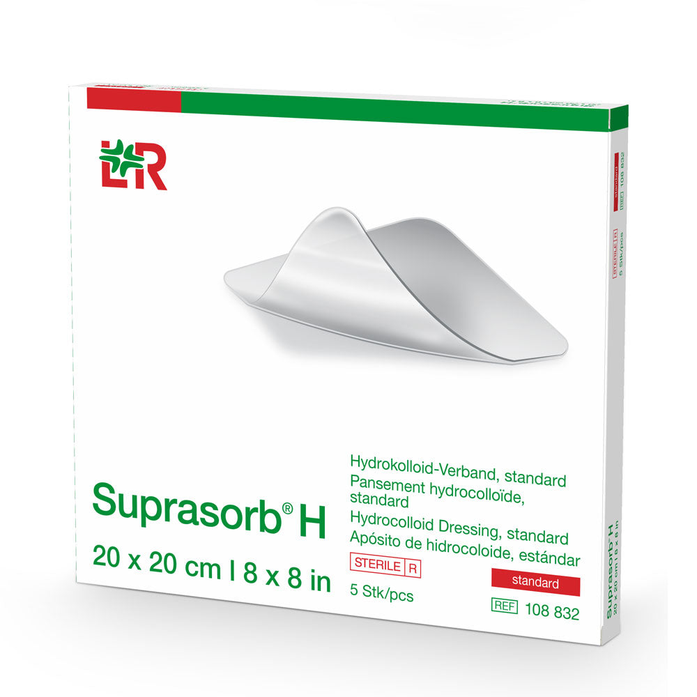 L&R Suprasorb H Hydrokolloid-Verband Standard 20x20 cm (5 Stk.)