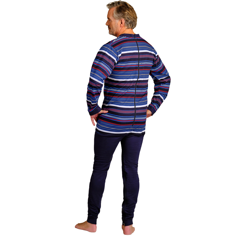 4Care Herren-Hansop-Overall lang 1091 mit Bein- und Rückenreißverschluss