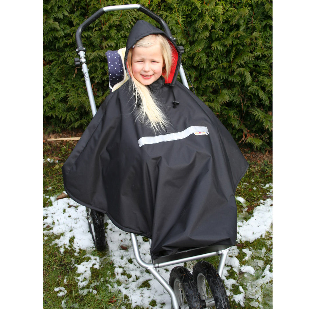 Orgaterm Kinder-Poncho mit Nylon Fleece