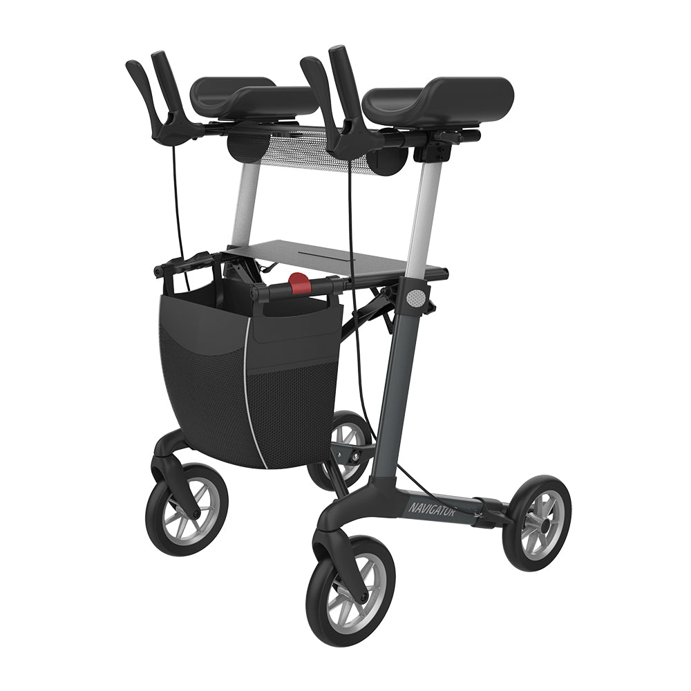 Rehasense Navigator Arthritis Rollator mit Unterarmauflagen und Softrädern