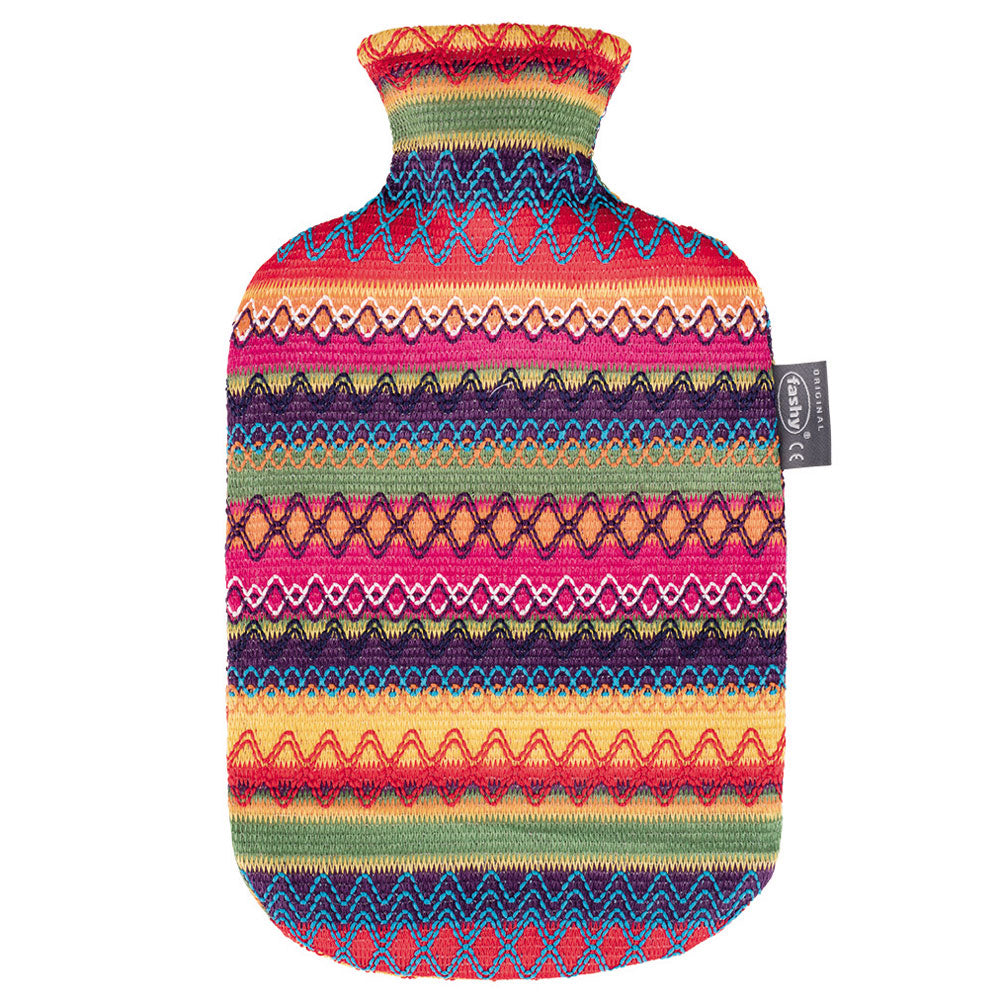 Fashy Wärmflasche mit Bezug im Perudesign