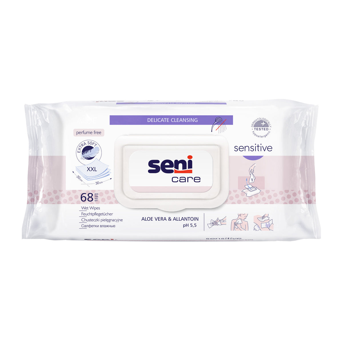 Seni Care Feuchtpflegetücher Sensitive (1x68 Stk.)