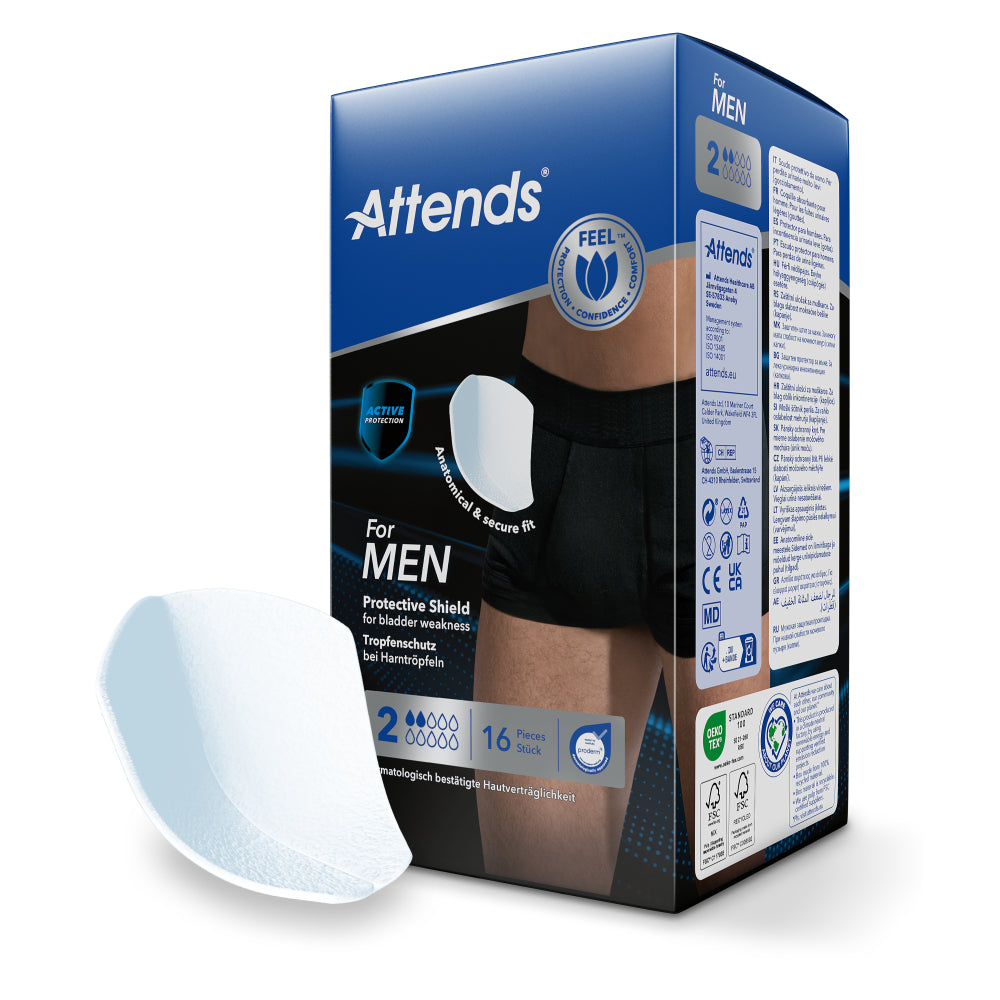 Attends For Men 2 Protective Shield (1x16 Stück)