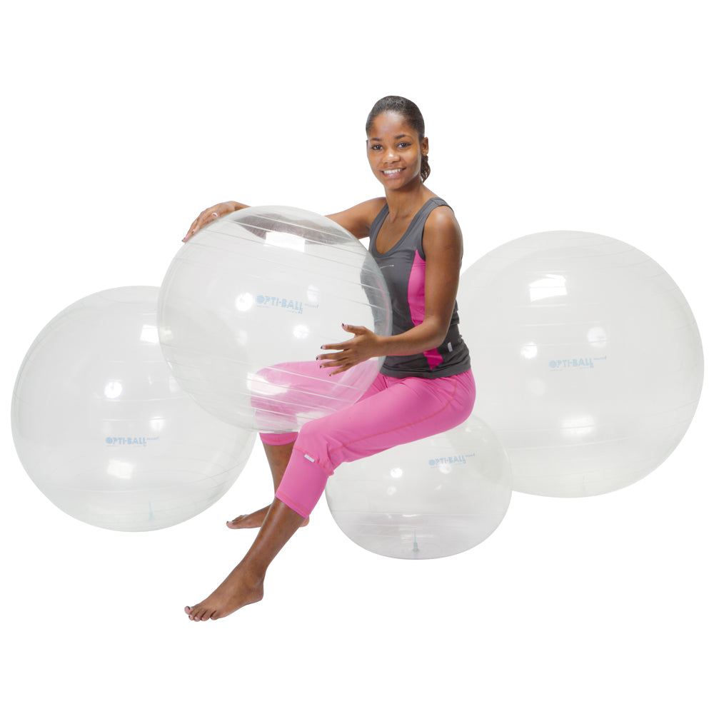 Gymnic® Opti-Ball Gymnastikball transparent
