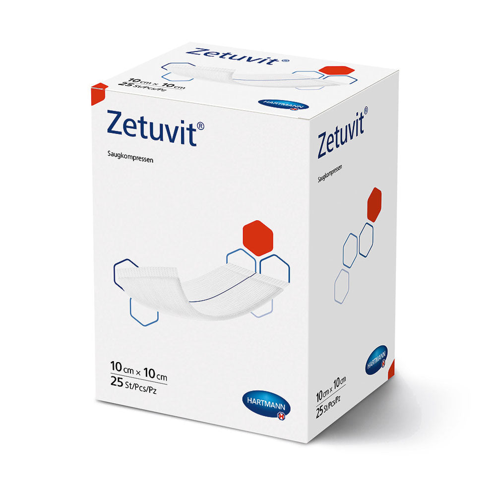 Hartmann Zetuvit steril Saugkompressen 10x10 cm (1x25 Stk.)