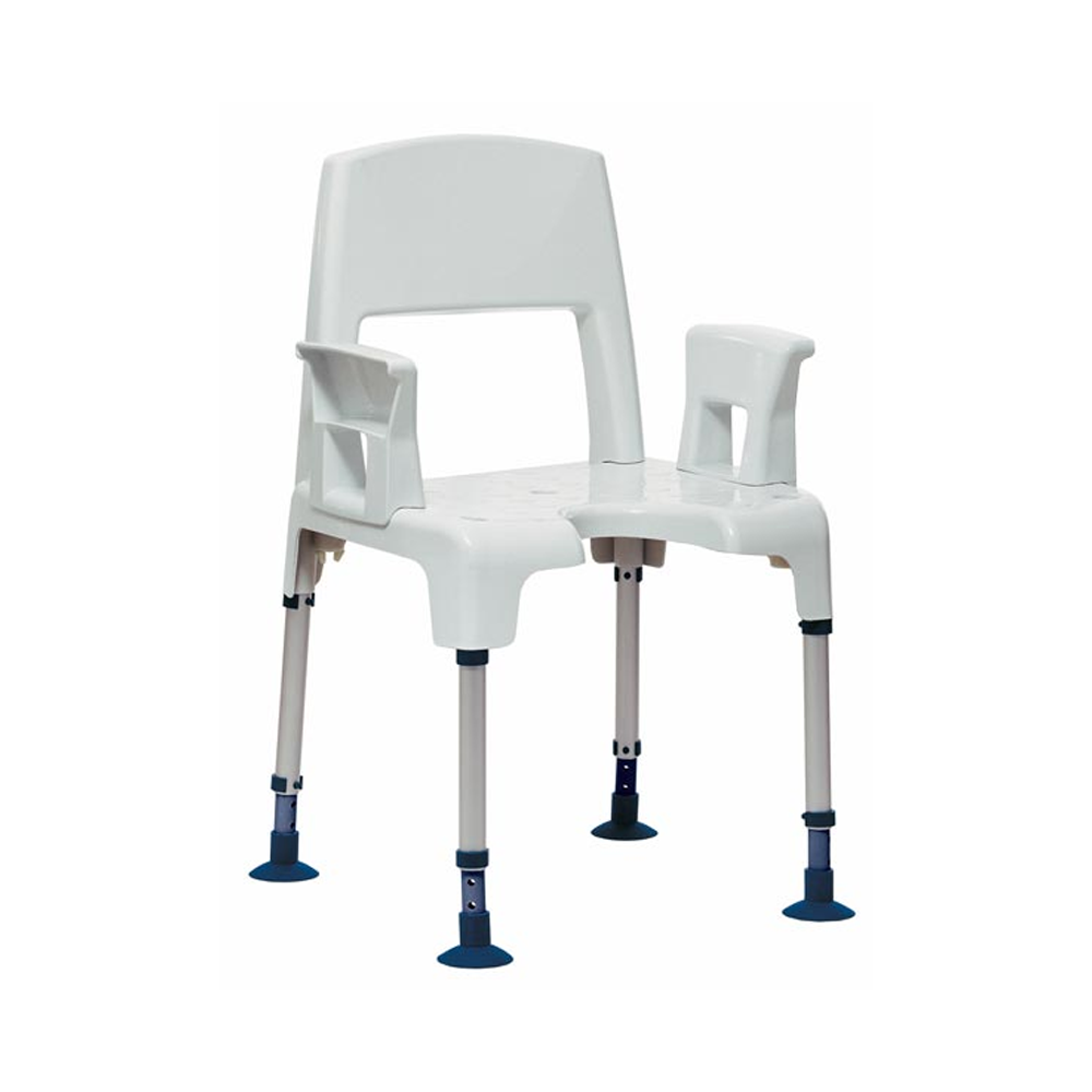 Aquatec Pico Duschstuhl mit Armlehnen und Rückenlehne