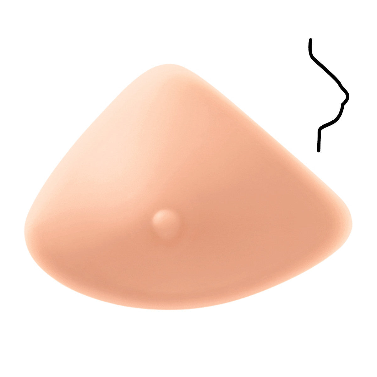 Amoena Natura 2A Comfort asymmetrisch Brustprothese, mittlere Form