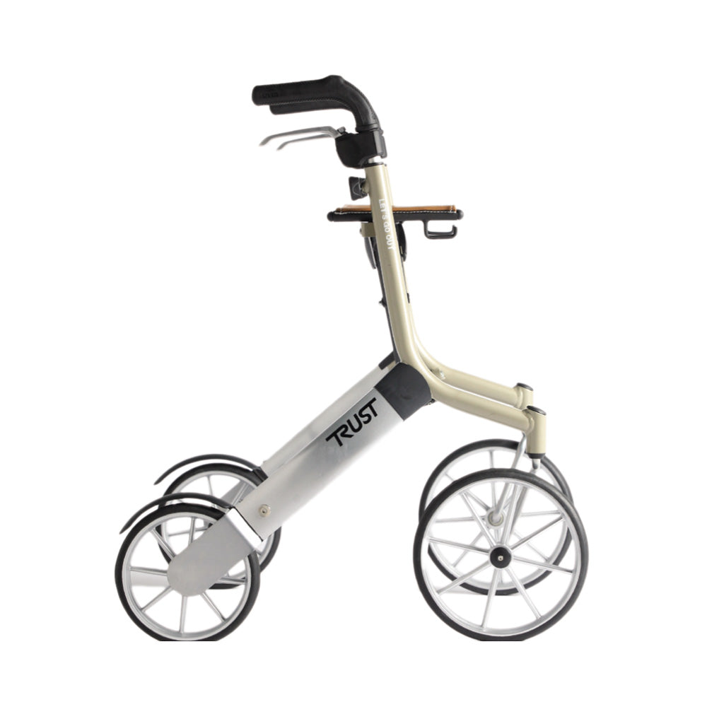 Trust Care Outdoor Rollator Let's Go Out beige silber