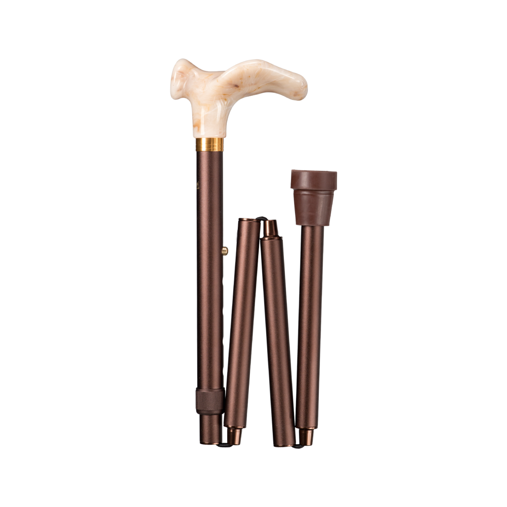 Gastrock Faltbarer Gehstock Deluxe-comfort-faltstock Marmoriert Links