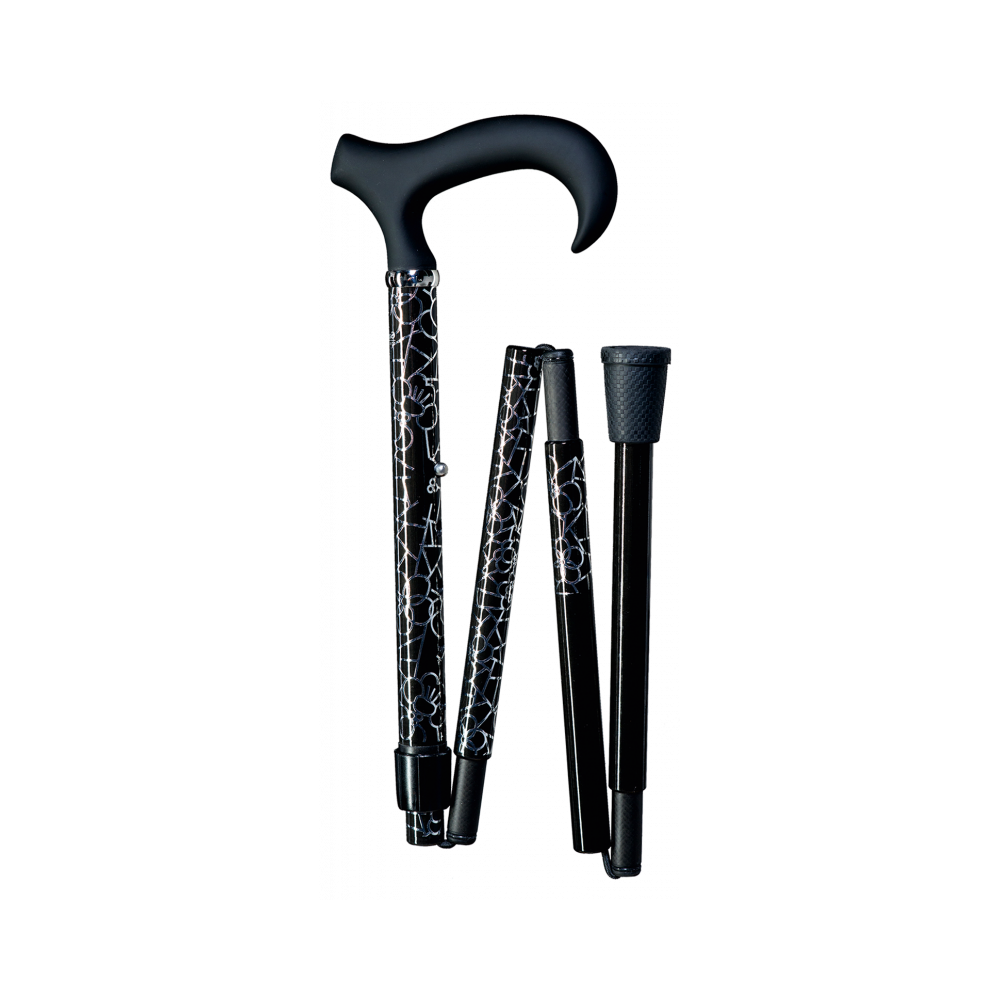Gastrock Faltbarer Gehstock Schlank-faltstock Carbon Filligran