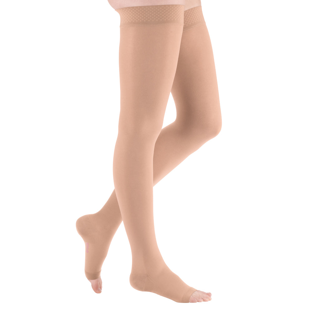 mediven plus CCL1 AG Schenkelstrümpfe normal (72-83 cm) o. Fußspitze Trikotabschlussrand