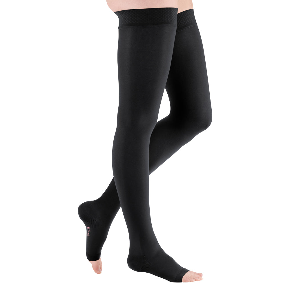 mediven plus CCL1 AG Schenkelstrümpfe normal (72-83 cm) o. Fußspitze Trikotabschlussrand