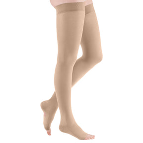 mediven comfort CCL2 AG Kompressionsstrümpfe normal (72-83 cm) o. Fußspitze Noppenhaftband