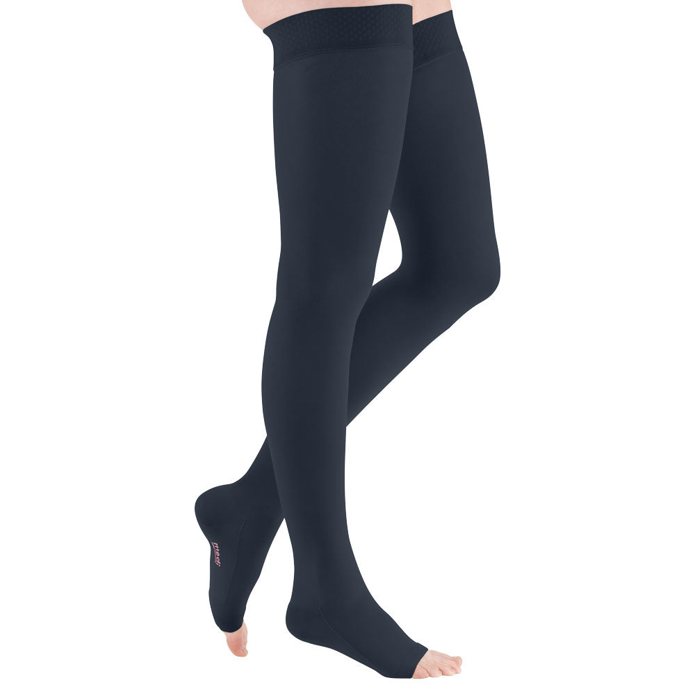 mediven comfort CCL2 AG Kompressionsstrümpfe normal (72-83 cm) o. Fußspitze Noppenhaftband