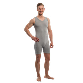 Suprima Pflegebody Rückenreißverschluss grau