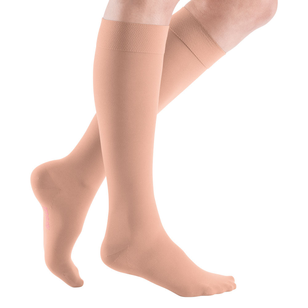 mediven elegance CCL2 AD Kompressionsstrümpfe kurz (34-38 cm) mit Trikotabschlussrand