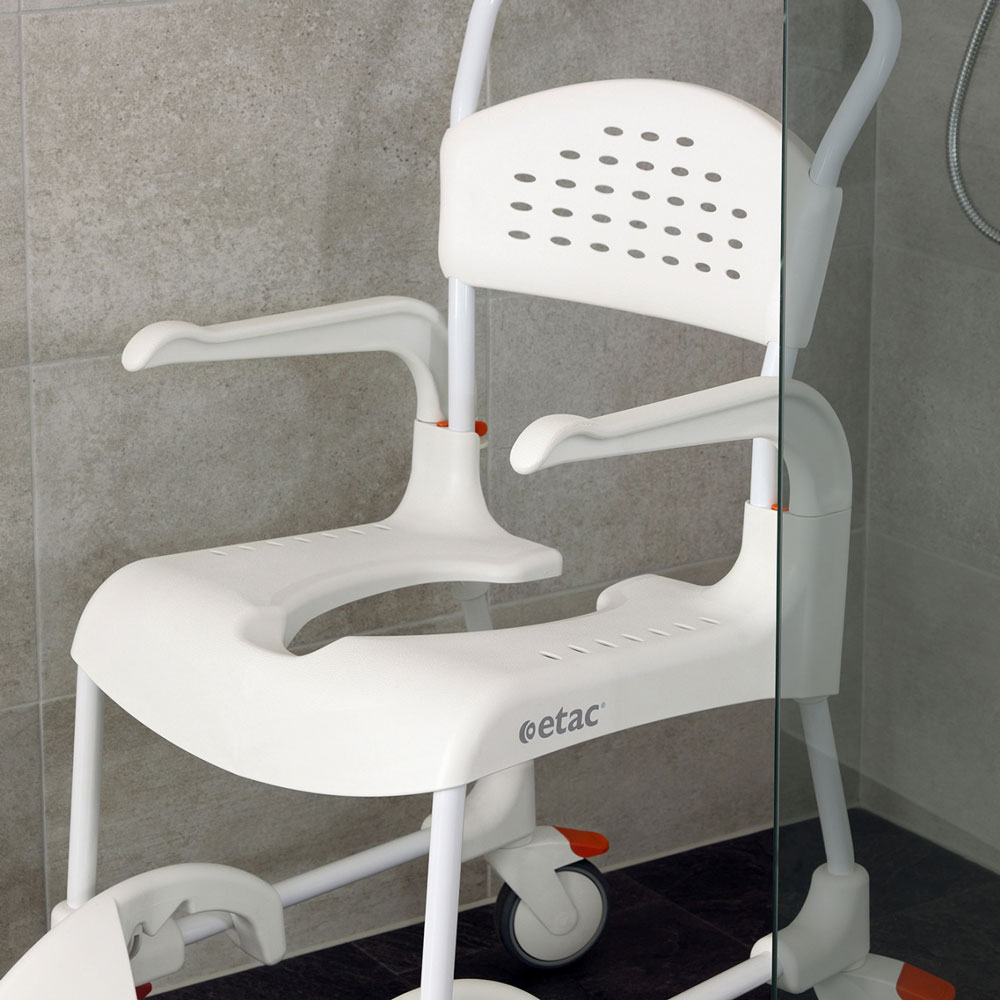 Etac Clean Dusch- und Toilettenrollstuhl Standard