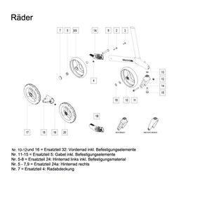 Ersatzteile Gemino 30, 20 und 60 Rollatoren