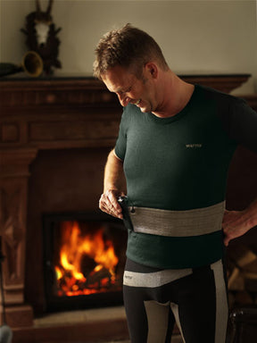 warmX undershirt beheizbar Viertelarm für Herren aus Microfaser