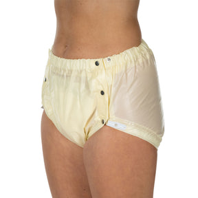 Suprima Inkontinenz-Slip PVC mit verstellbarem Beingummi in Softgelb