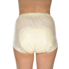 Suprima Inkontinenz-Slip PVC mit verstellbarem Beingummi in Softgelb