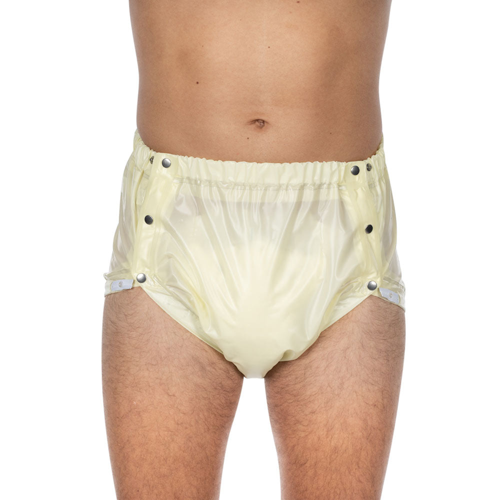 Suprima Inkontinenz-Slip PVC mit verstellbarem Beingummi in Softgelb