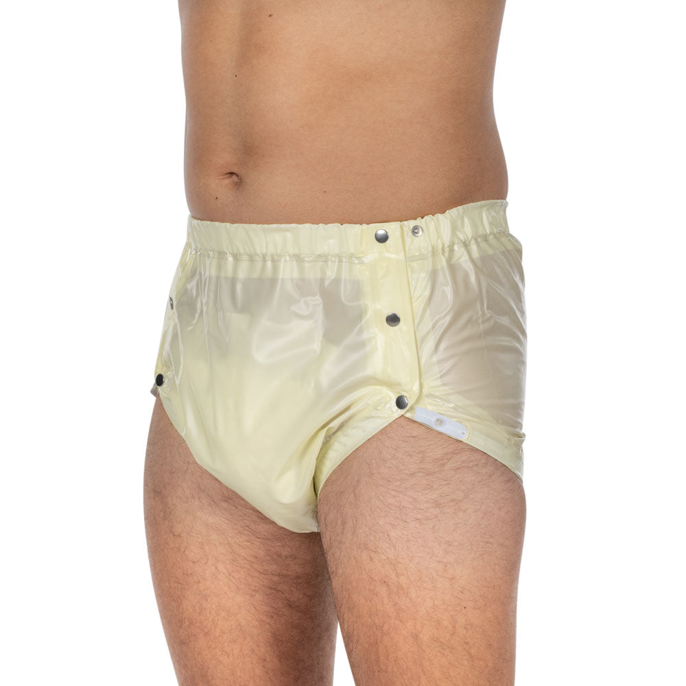 Suprima Inkontinenz-Slip PVC mit verstellbarem Beingummi in Softgelb