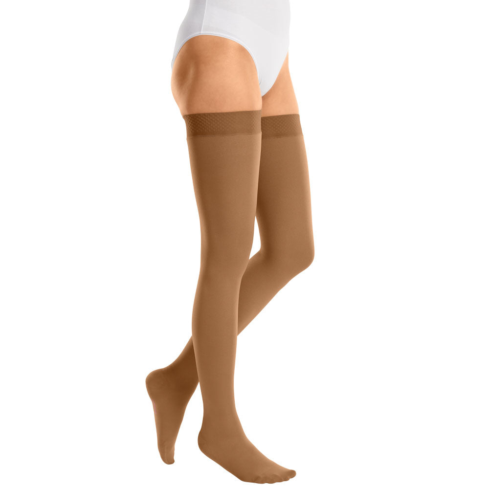 mediven® cotton CCL2 AG Schenkelstrümpfe kurz (62-71 cm) mit Noppenhaftband