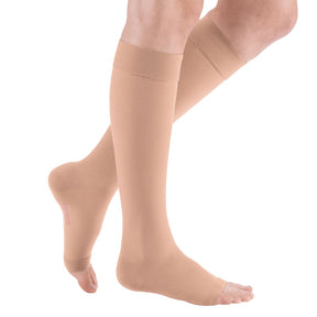 mediven plus CCL2 AD Kompressionsstrümpfe kurz (34-38 cm) o. Fußspitze Trikotabschlussrand