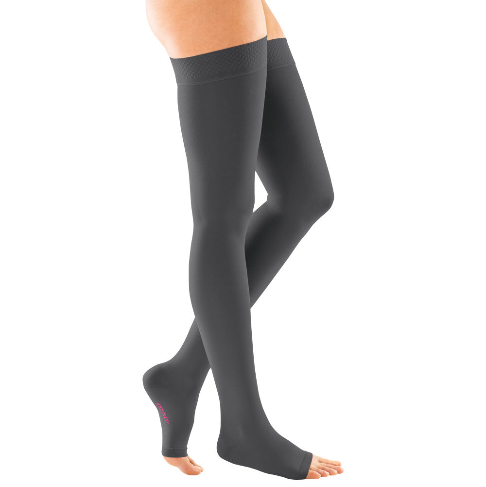 mediven® forte CCL3 AG Schenkelstrümpfe normal (72-83 cm) o. Fußspitze Noppenhaftband