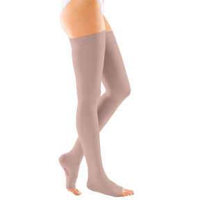 mediven® forte CCL3 AG Schenkelstrümpfe normal (72-83 cm) o. Fußspitze Noppenhaftband