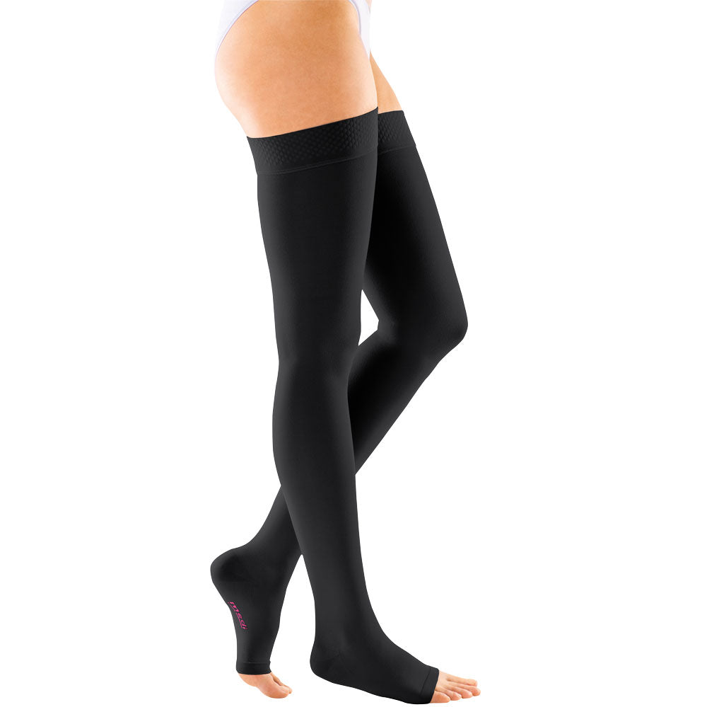 mediven® forte CCL3 AG Schenkelstrümpfe normal (72-83 cm) o. Fußspitze Noppenhaftband