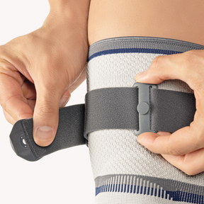 BORT Kniebandage mit einstellbarem Gelenk silber
