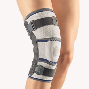 BORT Kniebandage mit einstellbarem Gelenk silber