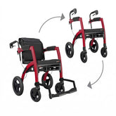 Rollz Motion Performance Rollstuhl-Rollator mit Luftreifen (Hinterräder)