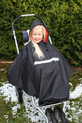 Orgaterm Kinder-Poncho mit Nylon   Fleece