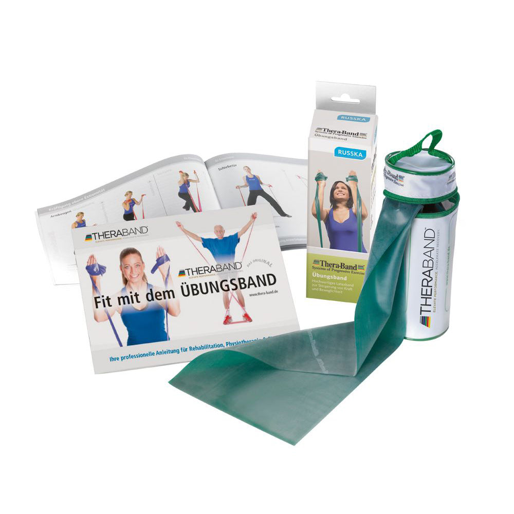 Thera-Band »Travel«, stark, grün, 2,5 m Reiseetui